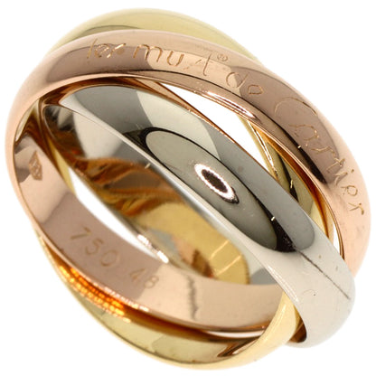 CARTIER Trinity #48 Ring K18 Yellow Gold 18K Pink GoldLadies [Used]