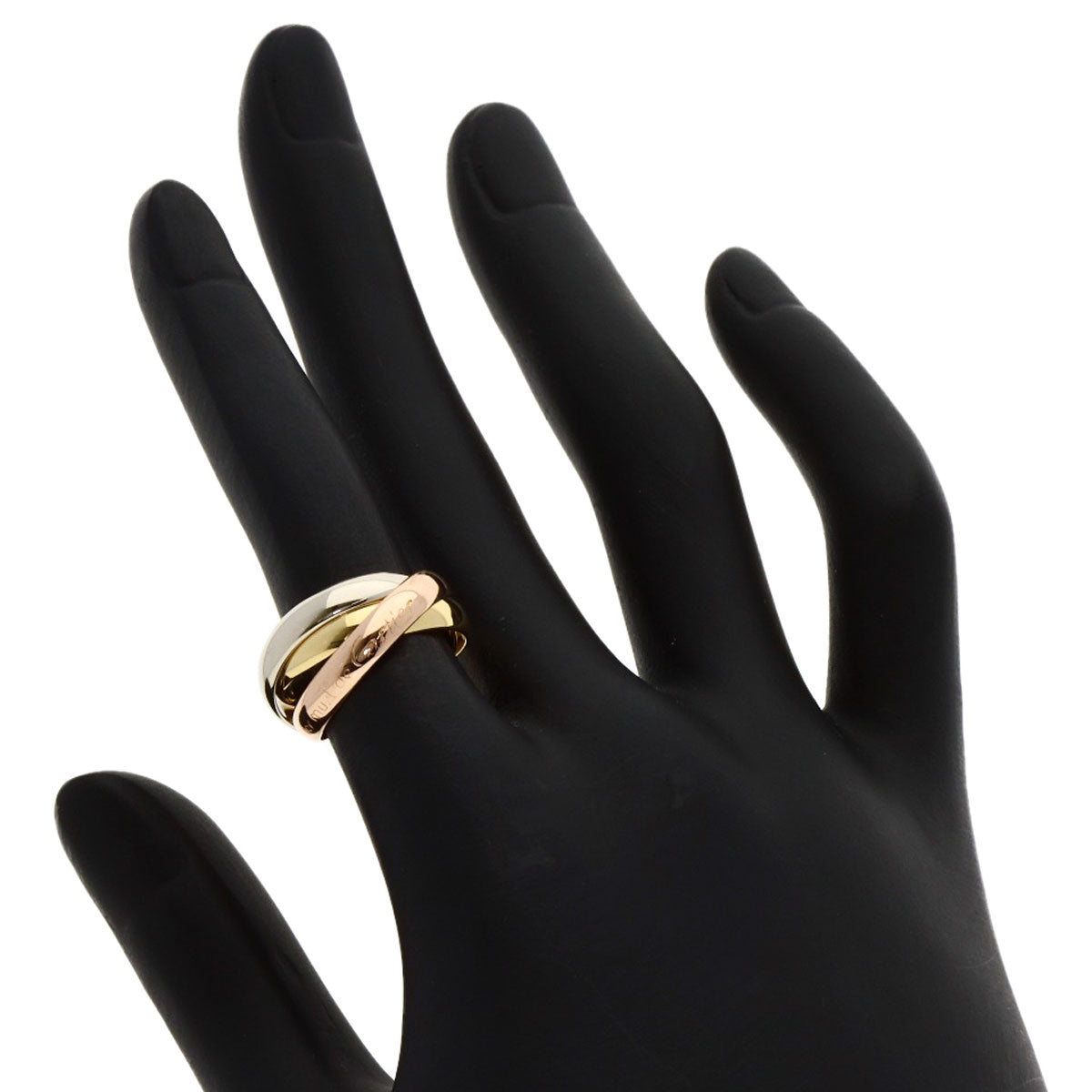 CARTIER Trinity #48 Ring K18 Yellow Gold 18K Pink GoldLadies [Used]