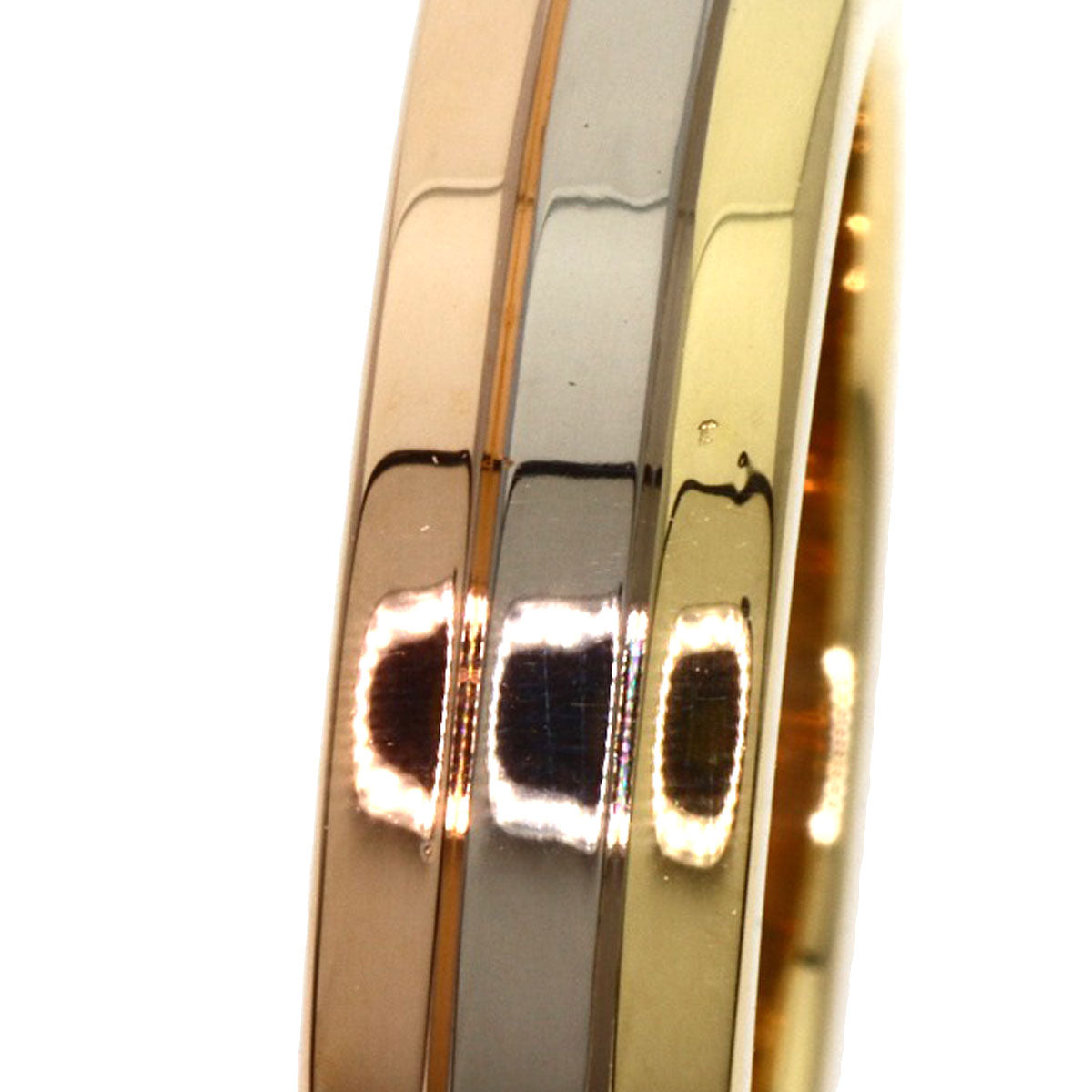 CARTIER Three Color #48 Ring K18 Yellow Gold K18 White GoldLadies [Used]