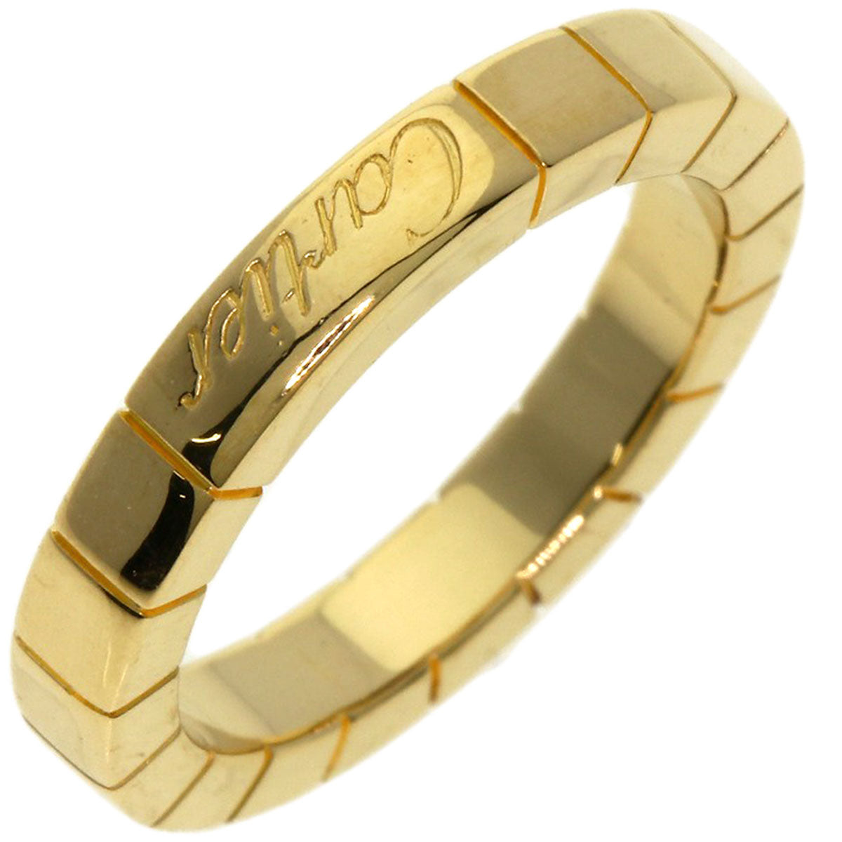CARTIER Lanier # 47 Ring K18 Yellow Gold Ladies [Used]
