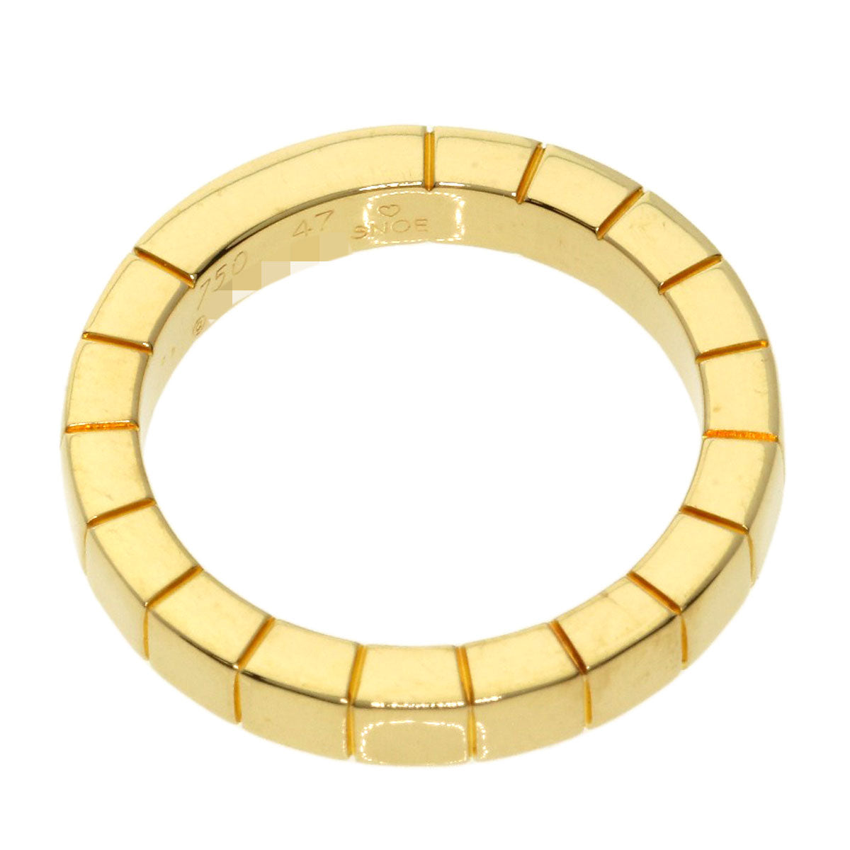 CARTIER Lanier # 47 Ring K18 Yellow Gold Ladies [Used]