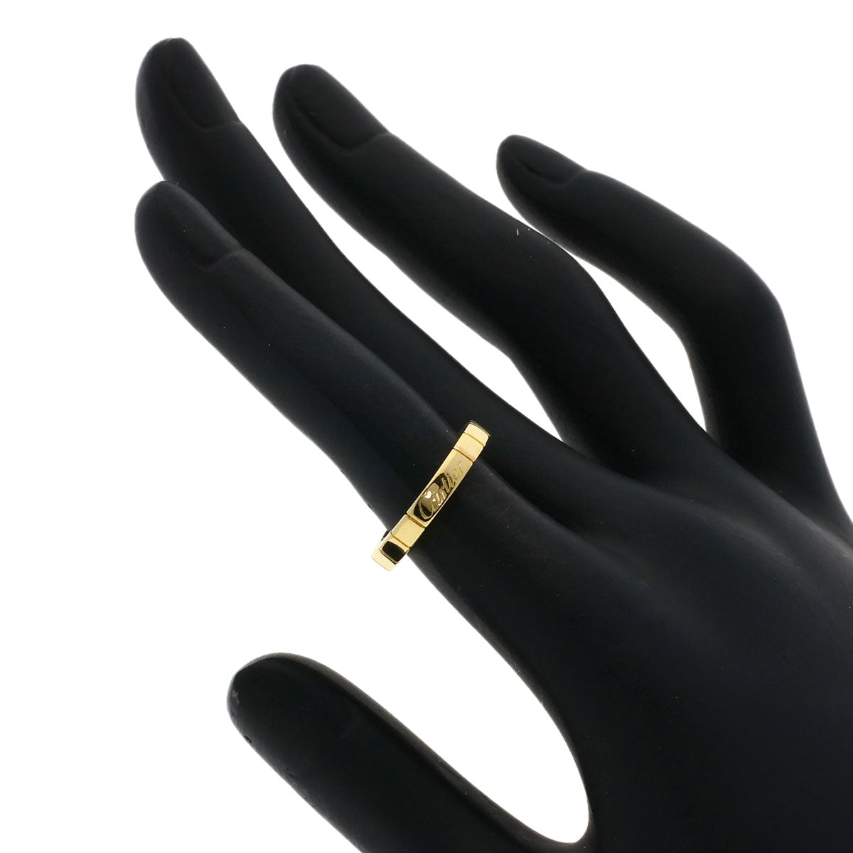 CARTIER Lanier # 47 Ring K18 Yellow Gold Ladies [Used]
