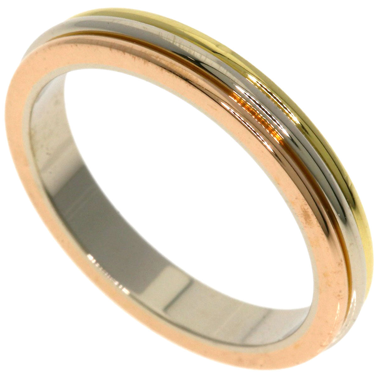 CARTIER Three colors # 49 Ring K18 Yellow Gold 18K Pink GoldLadies [Used]