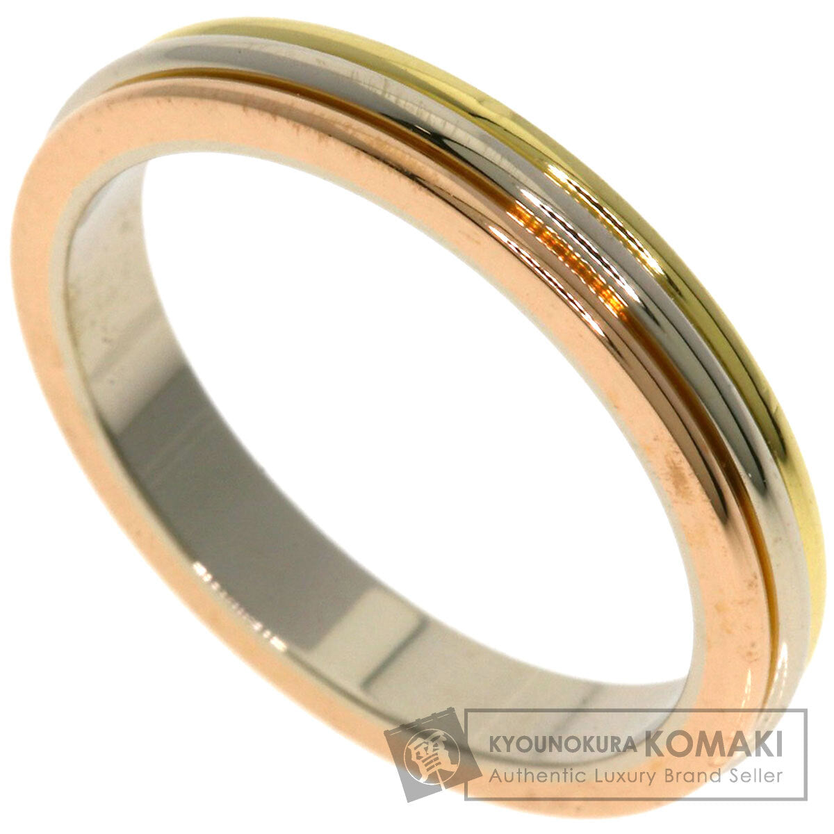 CARTIER Three colors # 49 Ring K18 Yellow Gold 18K Pink GoldLadies [Used]