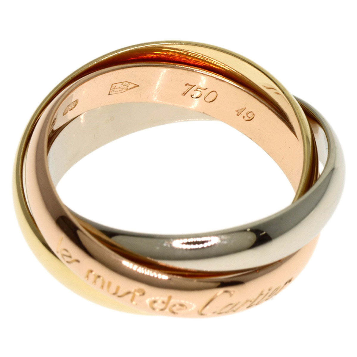 CARTIER Trinity #49 Ring K18 Yellow Gold K18 White GoldLadies [Used]