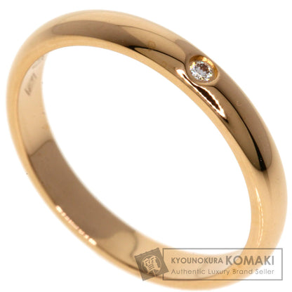 CARTIER Classic Wedding 1P Diamond #47 Ring K18 Pink Gold Ladies [Used]