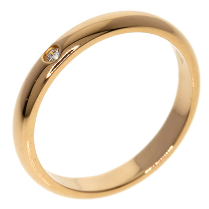 CARTIER Classic Wedding 1P Diamond #47 Ring K18 Pink Gold Ladies [Used]