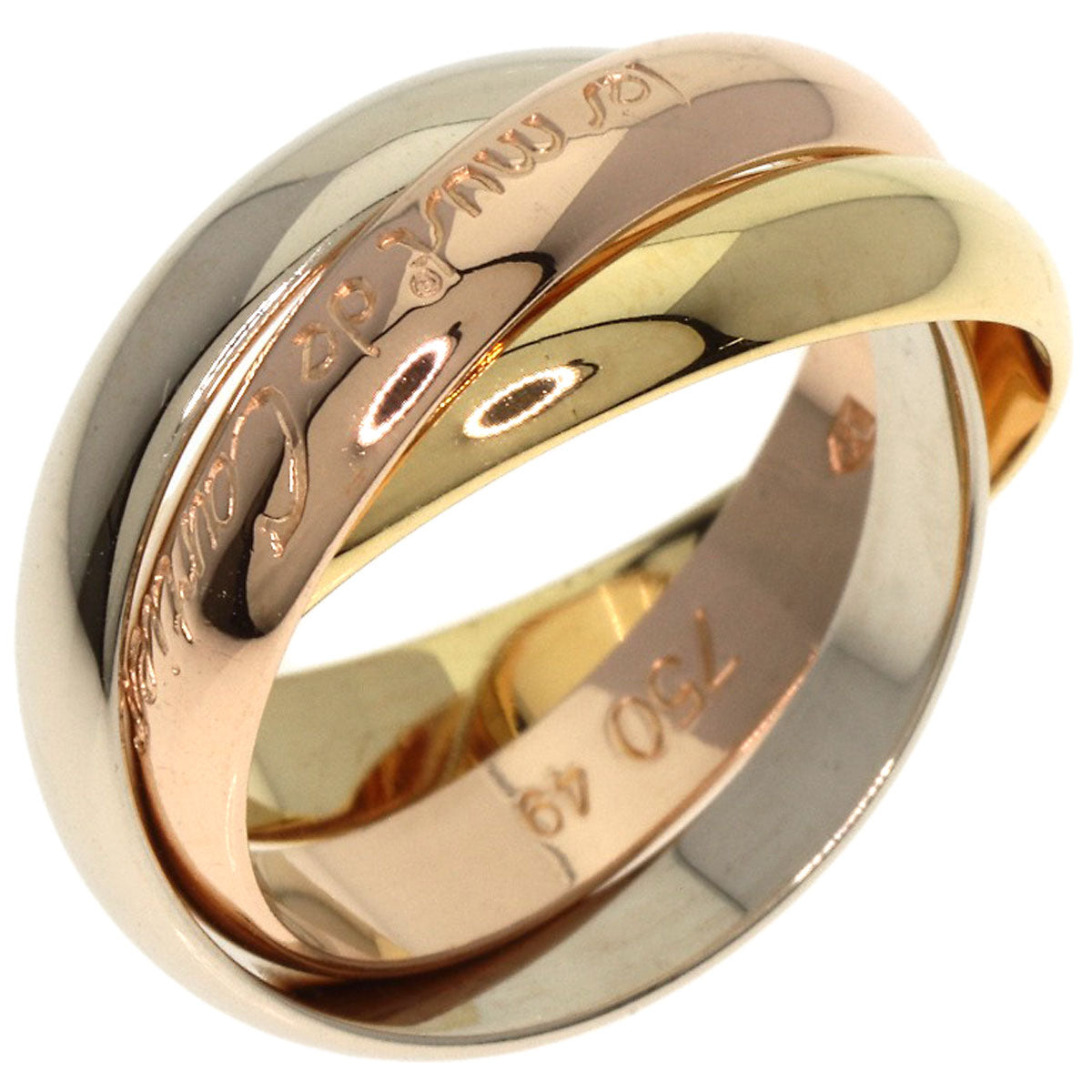 CARTIER Trinity #49 Ring K18 Yellow Gold K18 White GoldLadies [Used]