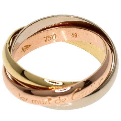 CARTIER Trinity #49 Ring K18 Yellow Gold 18K Pink GoldLadies [Used]