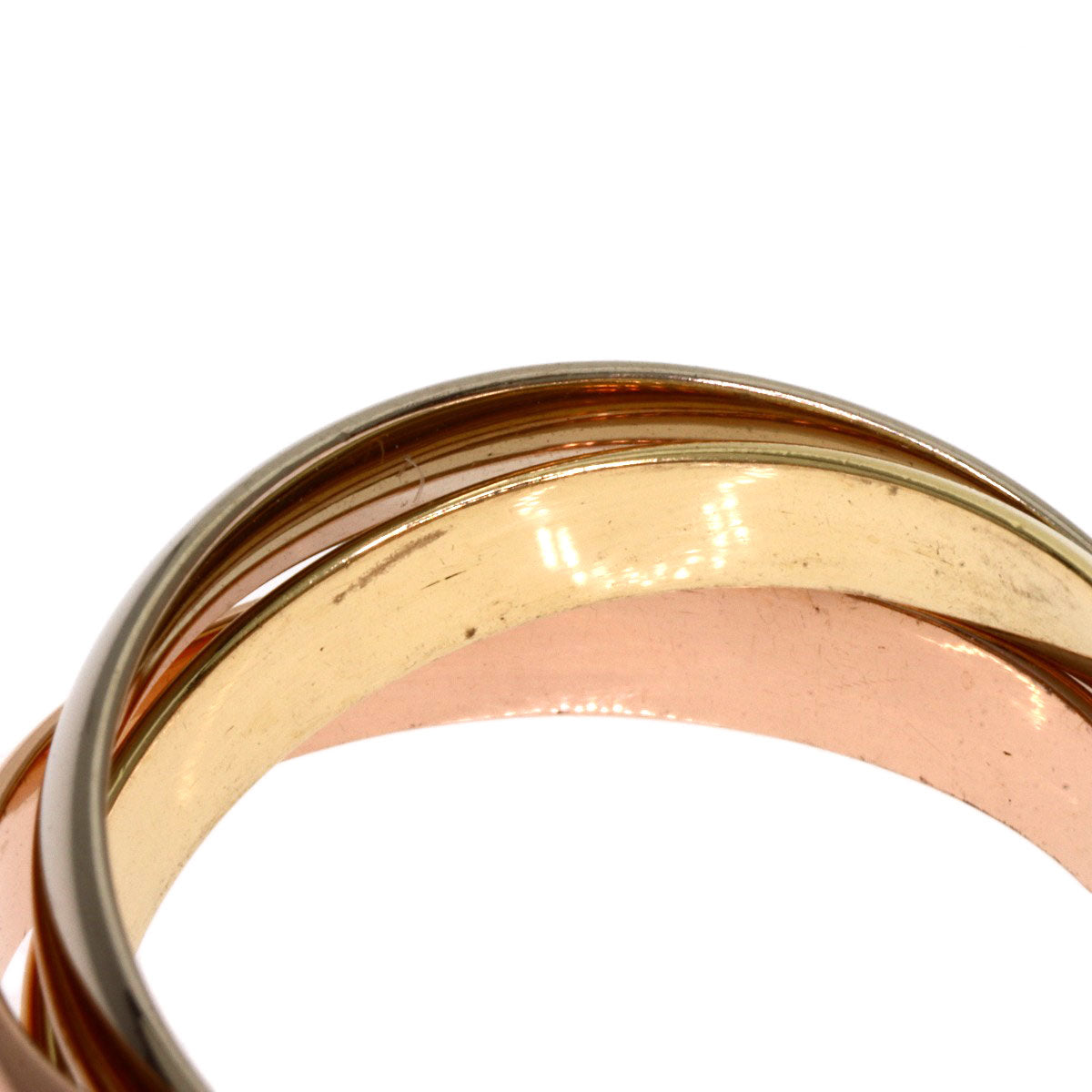 CARTIER Trinity #49 Ring K18 Yellow Gold 18K Pink GoldLadies [Used]