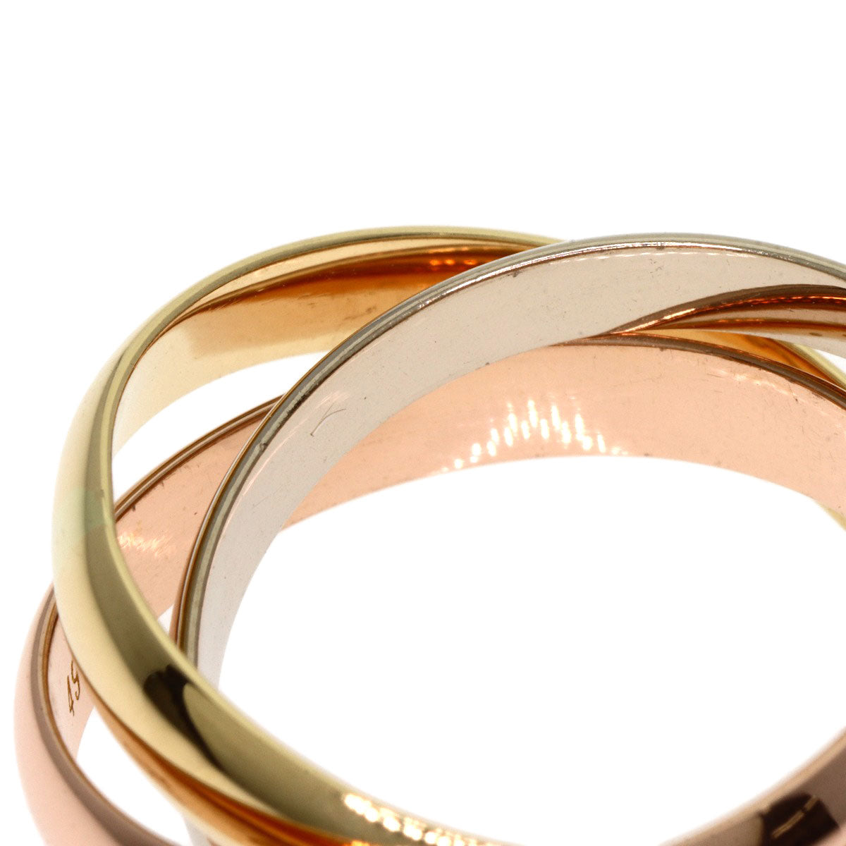 CARTIER Trinity #49 Ring K18 Yellow Gold 18K Pink GoldLadies [Used]