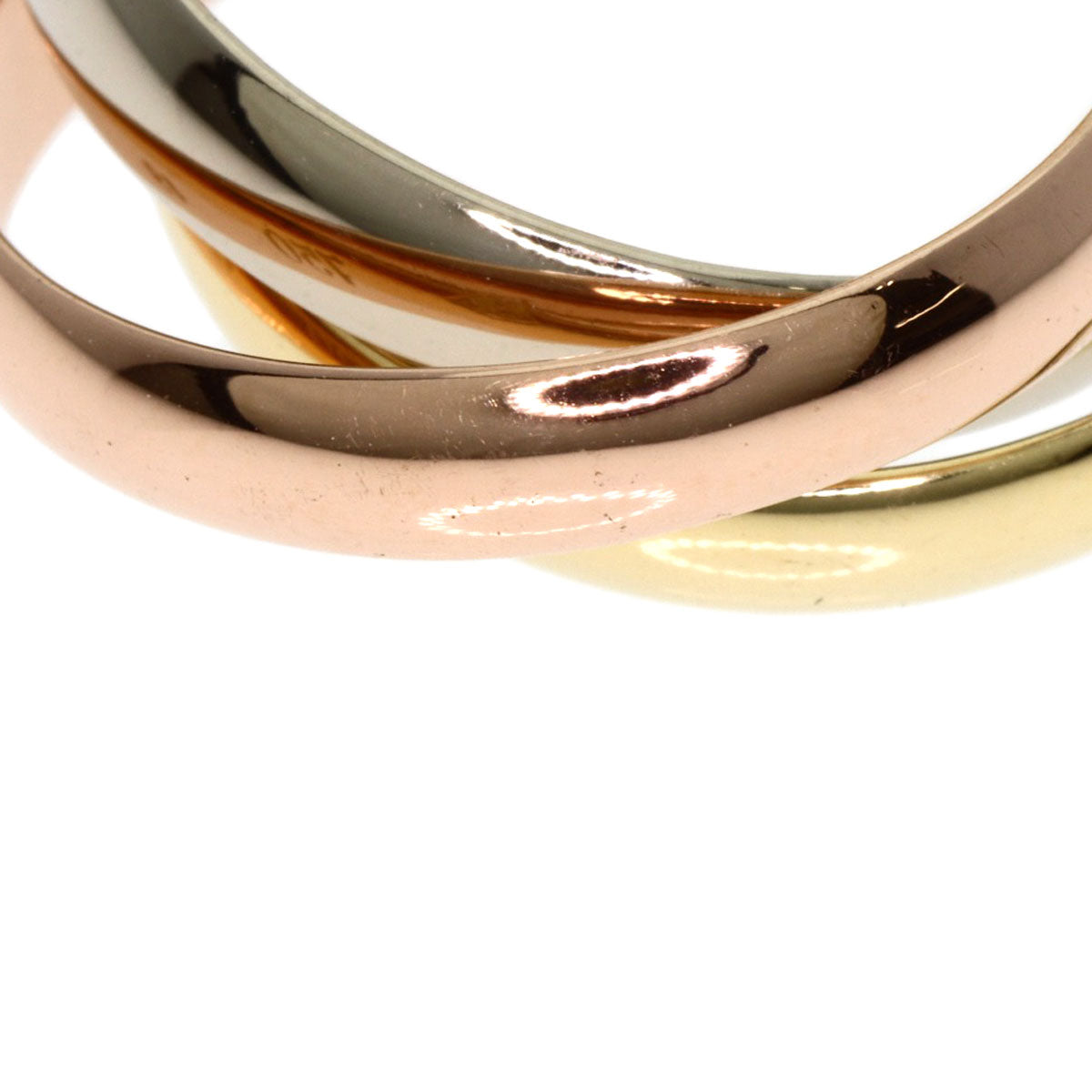 CARTIER Trinity #49 Ring K18 Yellow Gold 18K Pink GoldLadies [Used]