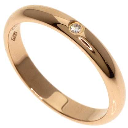 CARTIER Classic Wedding 1P Diamond #47 Ring K18 Pink Gold Ladies [Used]