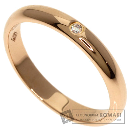 CARTIER Classic Wedding 1P Diamond #47 Ring K18 Pink Gold Ladies [Used]