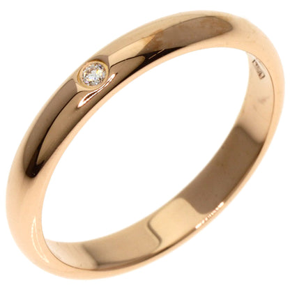 CARTIER Classic Wedding 1P Diamond #47 Ring K18 Pink Gold Ladies [Used]