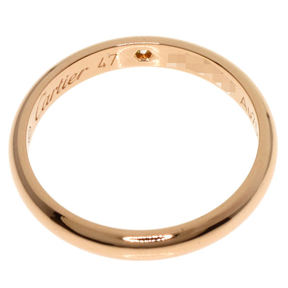 CARTIER Classic Wedding 1P Diamond #47 Ring K18 Pink Gold Ladies [Used]