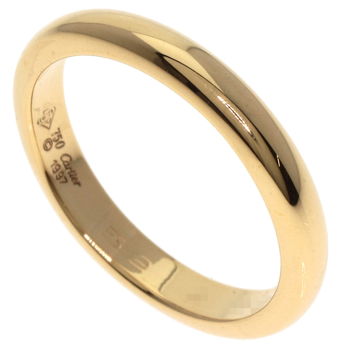 CARTIER Classic Wedding #52 Ring K18 Yellow Gold Ladies [Used]