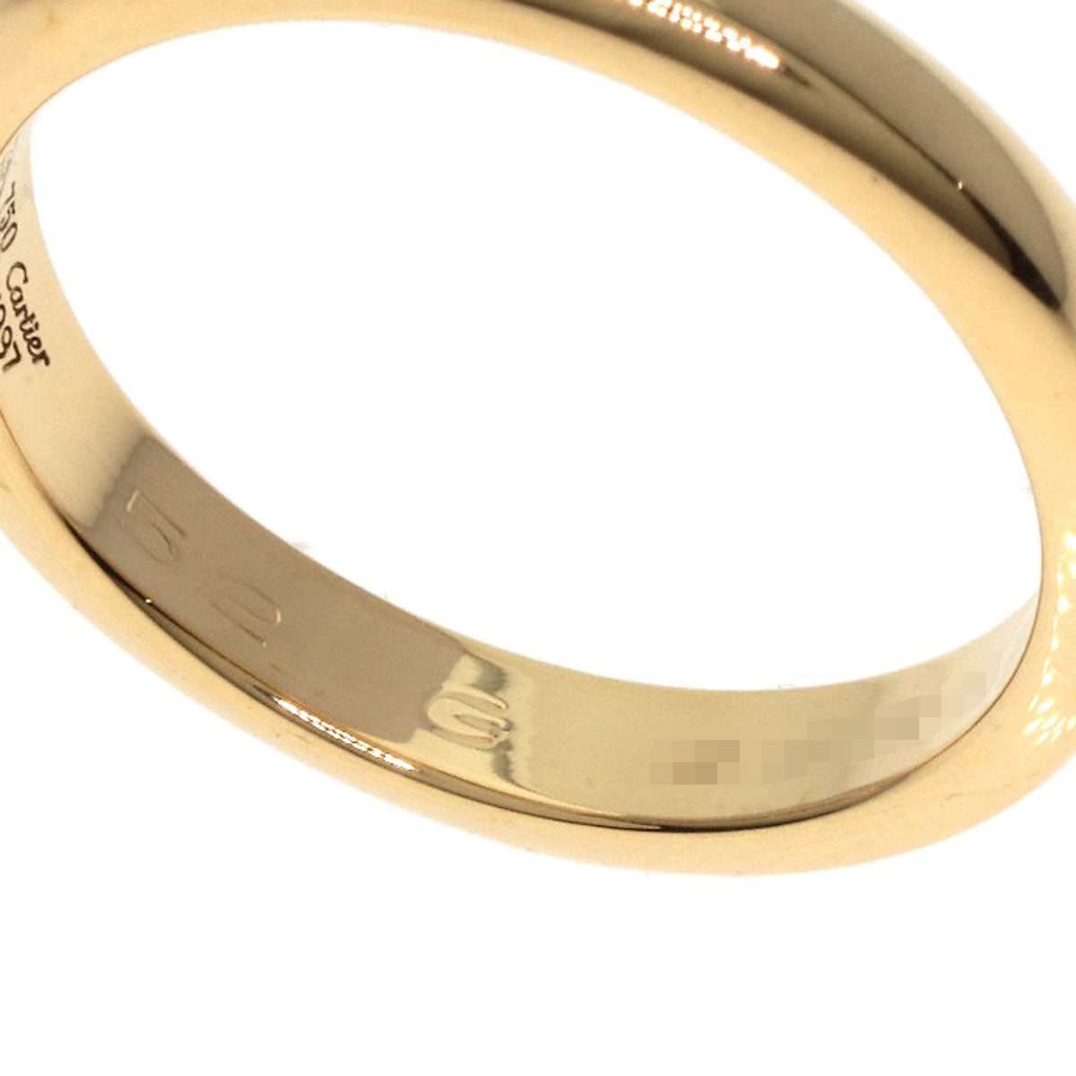 CARTIER Classic Wedding #52 Ring K18 Yellow Gold Ladies [Used]