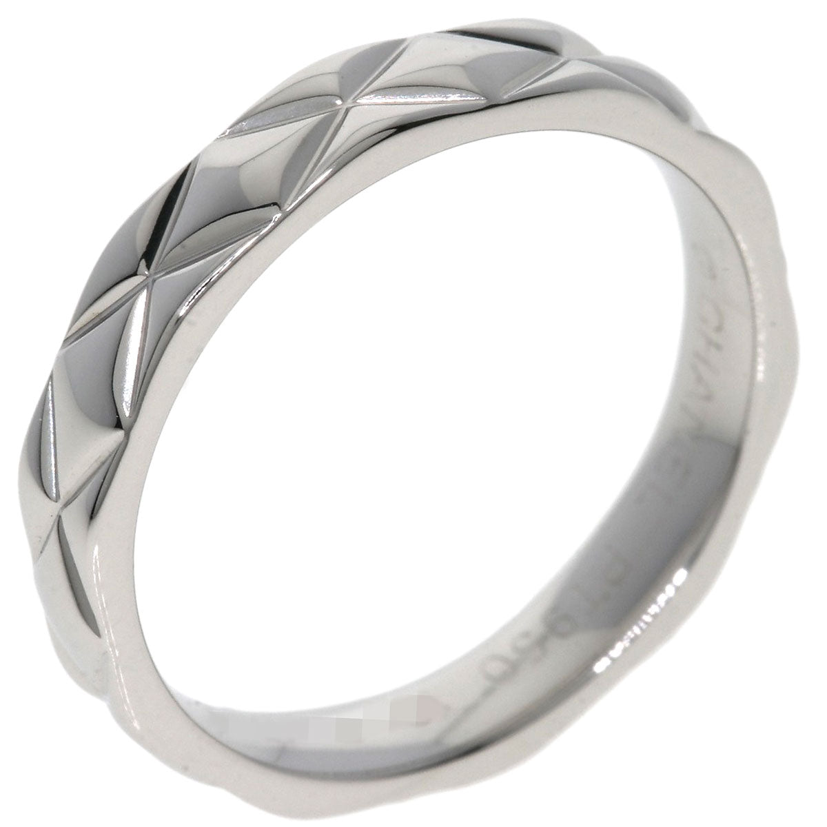 CHANEL   Matelasse #52 Ring  Platinum PT950 Ladies [Used]