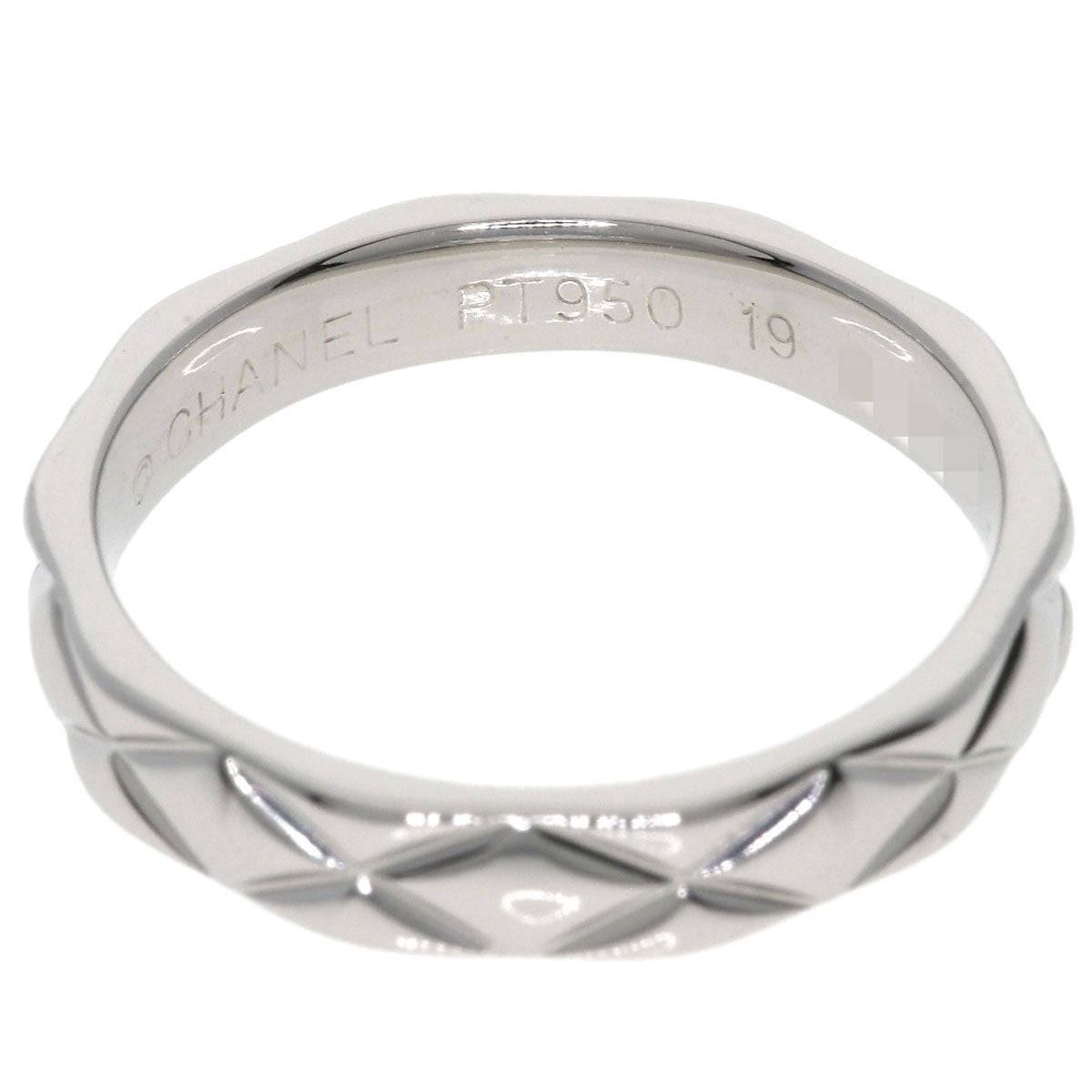 CHANEL   Matelasse #52 Ring  Platinum PT950 Ladies [Used]