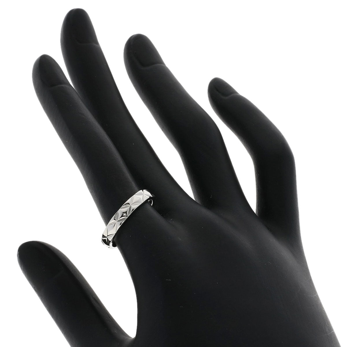 CHANEL   Matelasse #52 Ring  Platinum PT950 Ladies [Used]