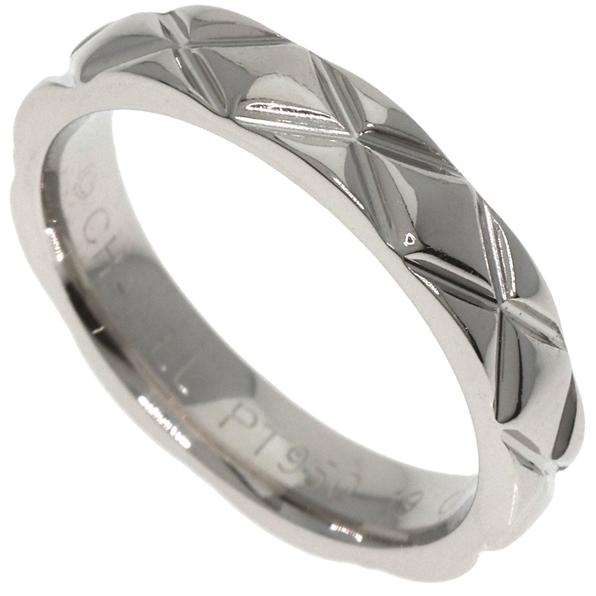 CHANEL Matelasse Medium #47 Ring Platinum PT950 Ladies [Used]