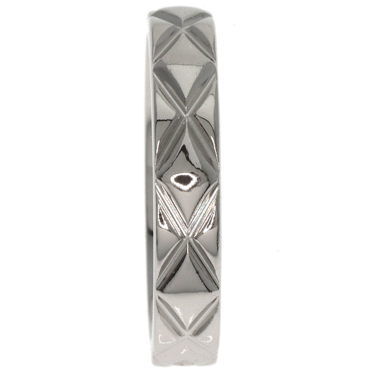 CHANEL Matelasse Medium #47 Ring Platinum PT950 Ladies [Used]
