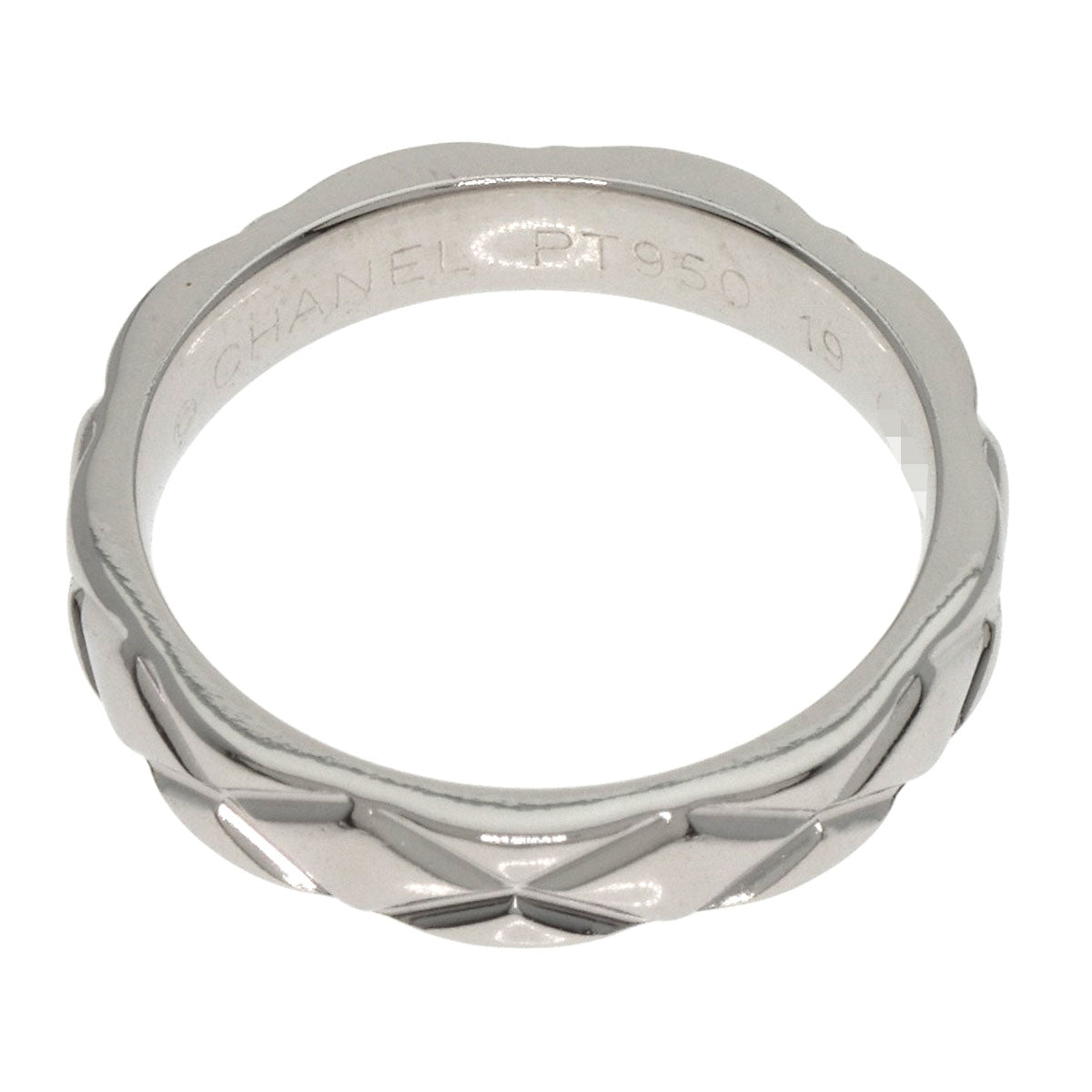 CHANEL Matelasse Medium #47 Ring Platinum PT950 Ladies [Used]
