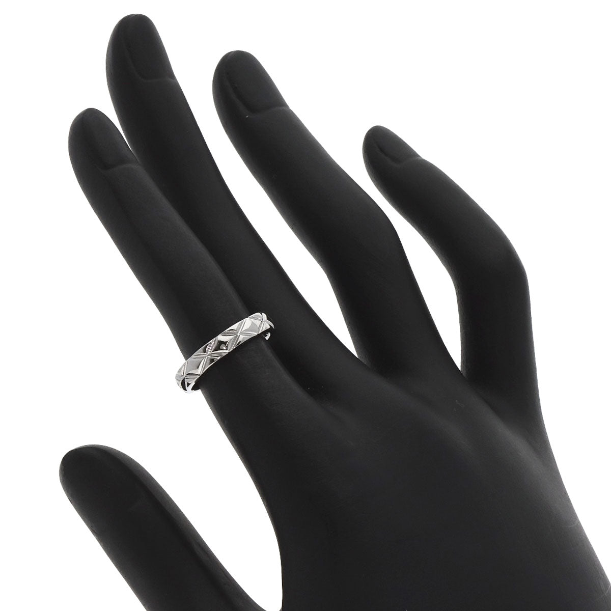 CHANEL Matelasse Medium #47 Ring Platinum PT950 Ladies [Used]