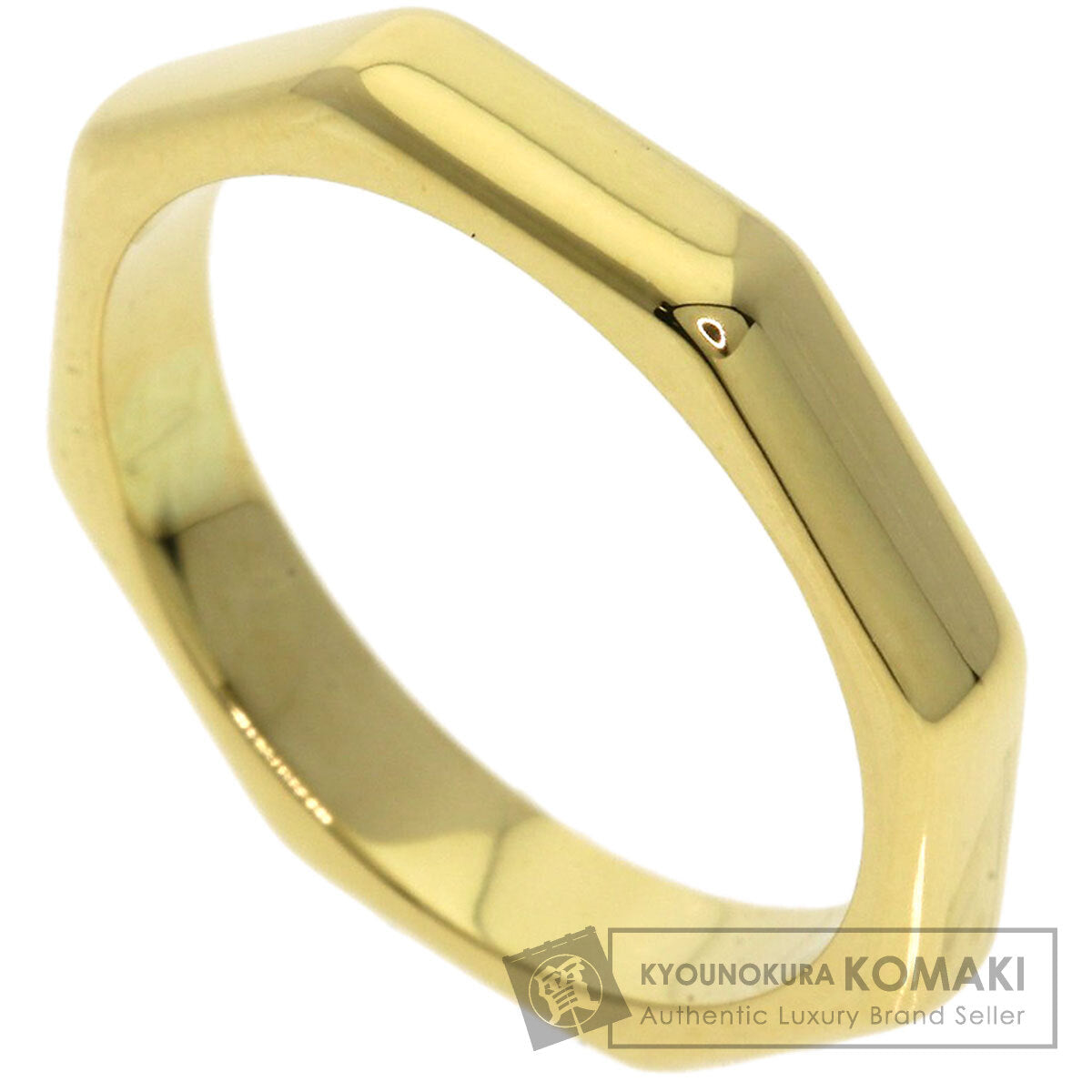 BVLGARI   Octagonal Ring  K18 Yellow Gold Ladies [Used]