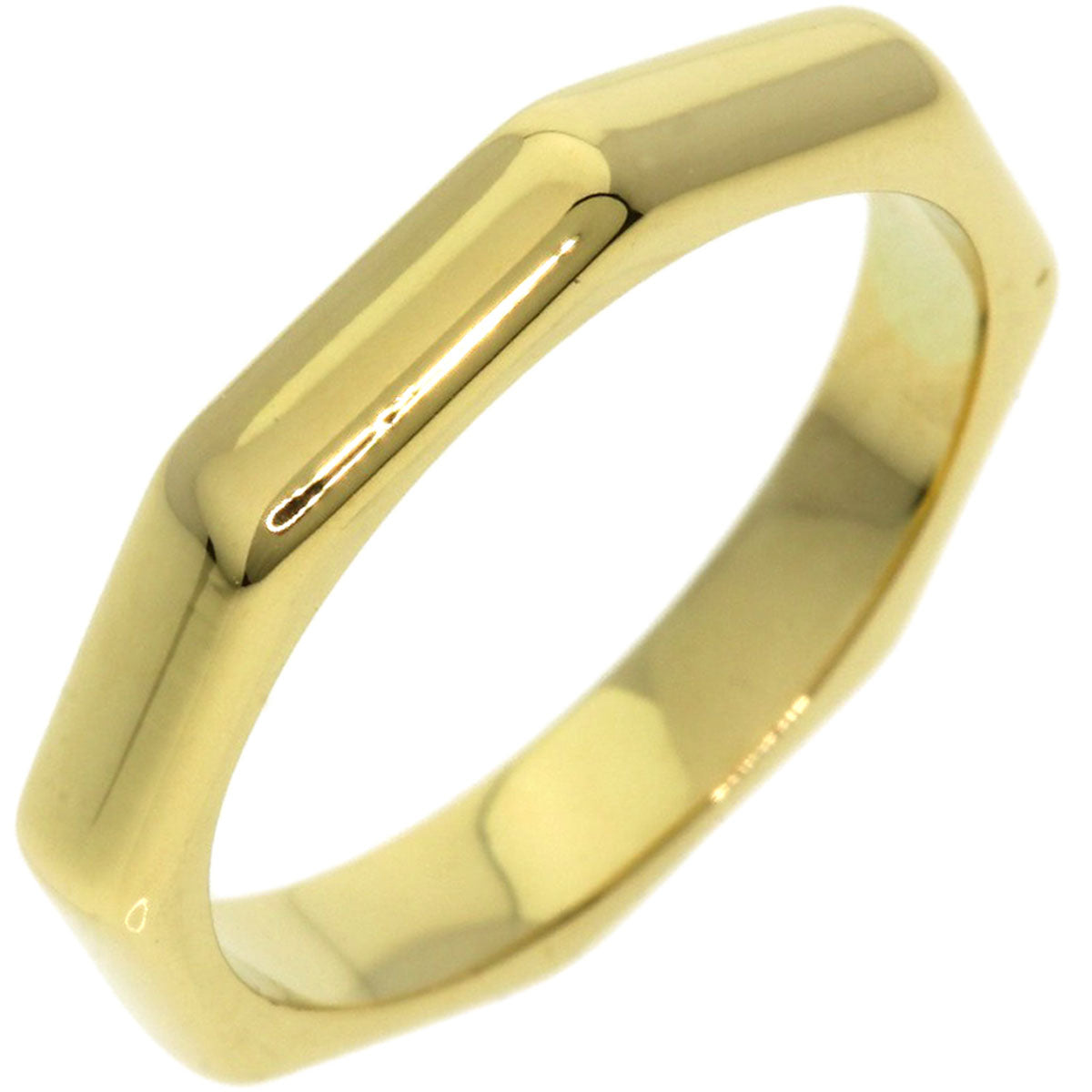 BVLGARI   Octagonal Ring  K18 Yellow Gold Ladies [Used]