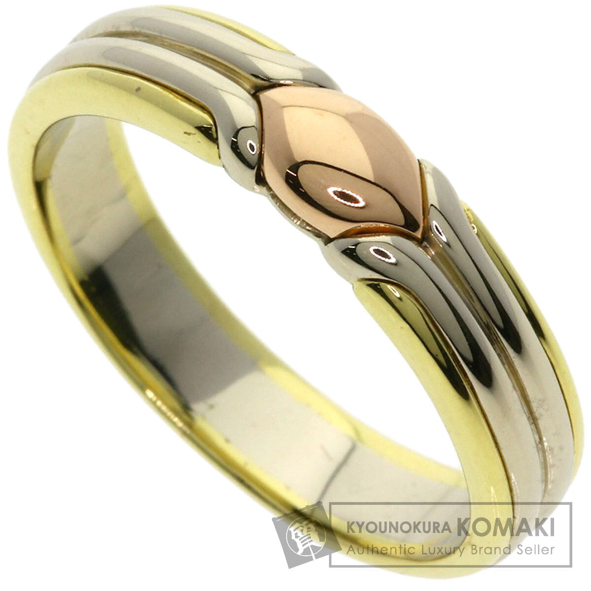 BVLGARI Certaura Ring K18 Yellow Gold 18K Pink Goldmens [Used]