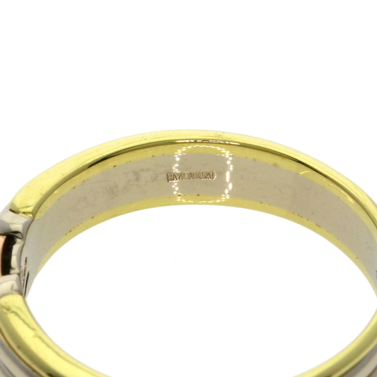 BVLGARI Certaura Ring K18 Yellow Gold 18K Pink Goldmens [Used]