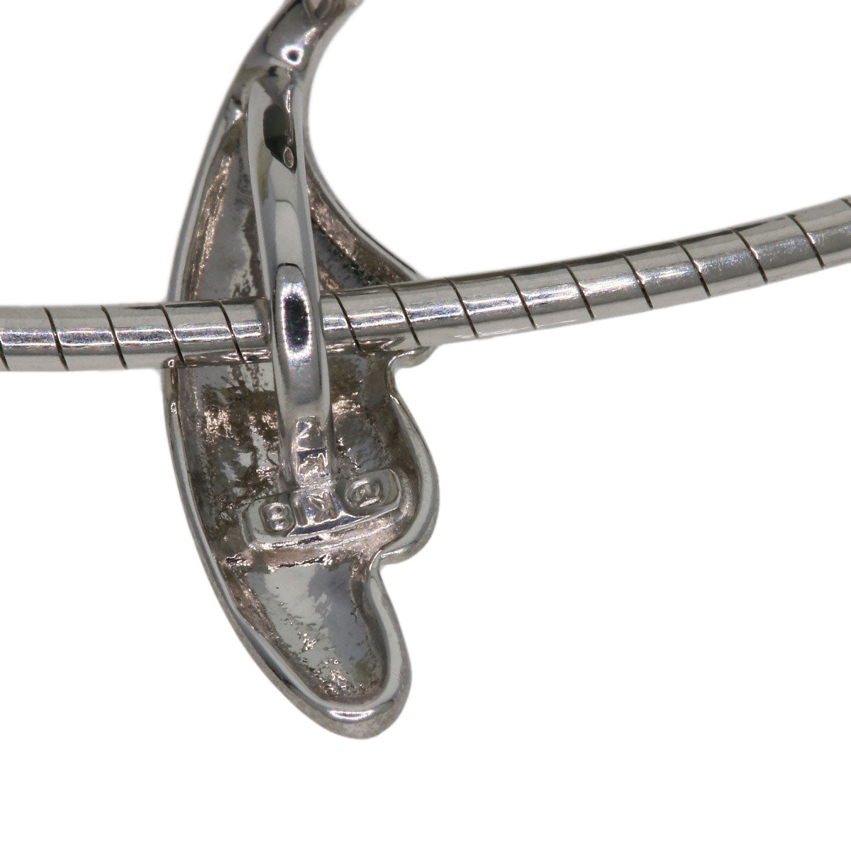 MIKIMOTO Black Butterfly Pearl Pearl Necklace K18 White Gold Ladies [Used]