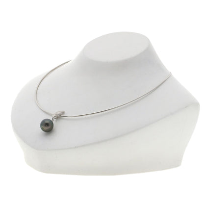 MIKIMOTO Black Butterfly Pearl Pearl Necklace K18 White Gold Ladies [Used]