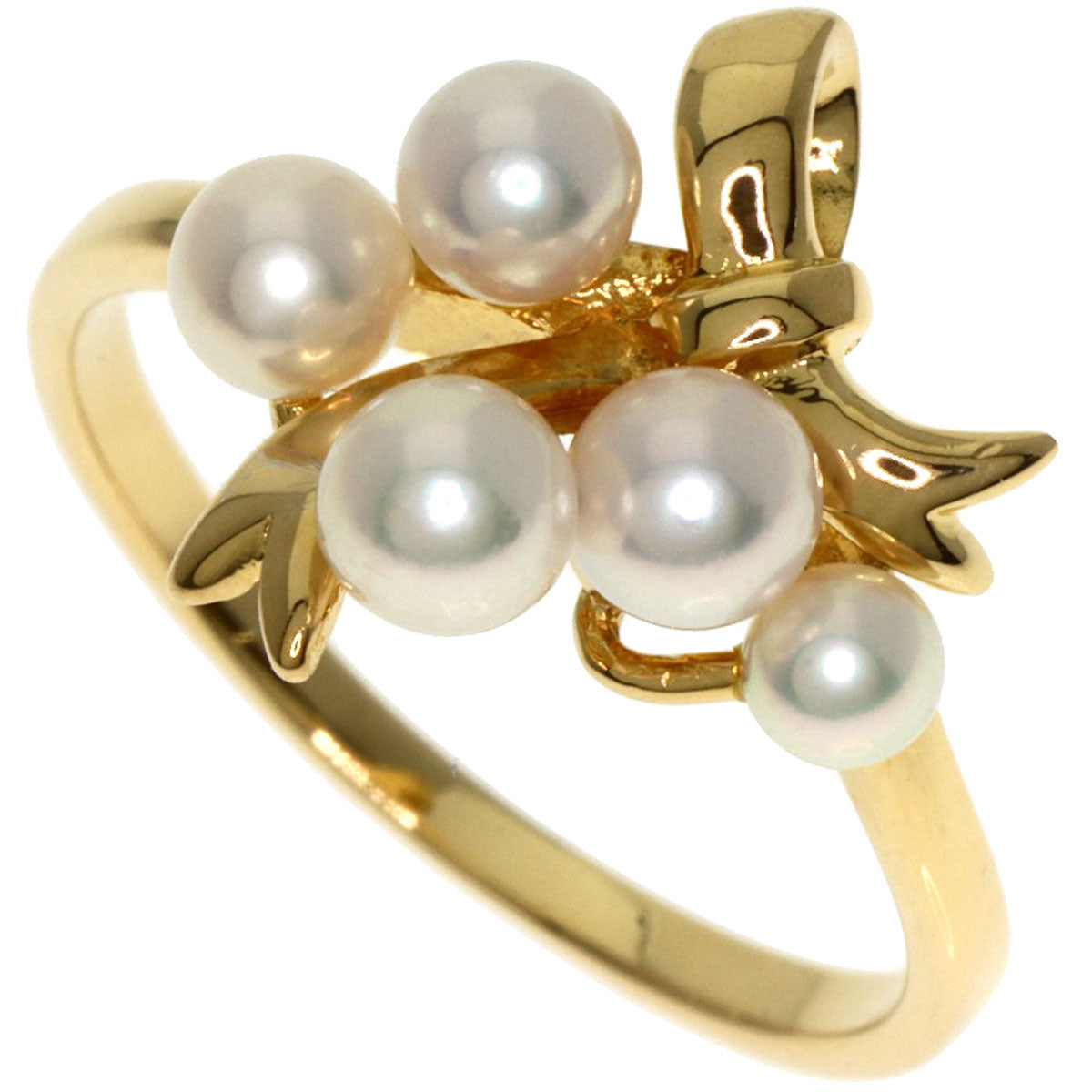 MIKIMOTO Pearl Pearl Ring K18 Yellow Gold Ladies [Used]
