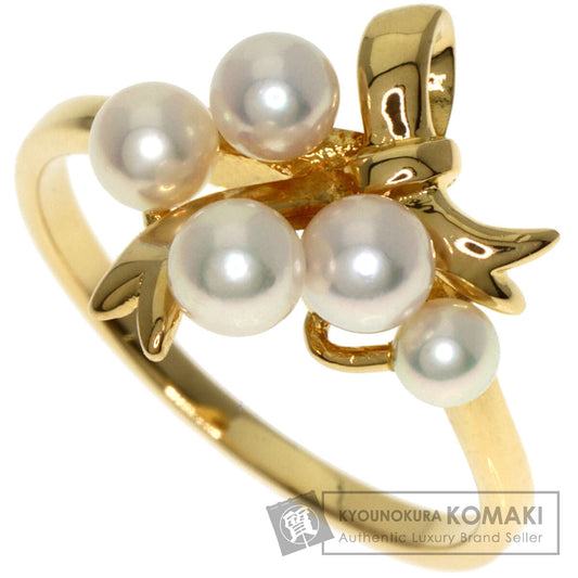 MIKIMOTO Pearl Pearl Ring K18 Yellow Gold Ladies [Used]