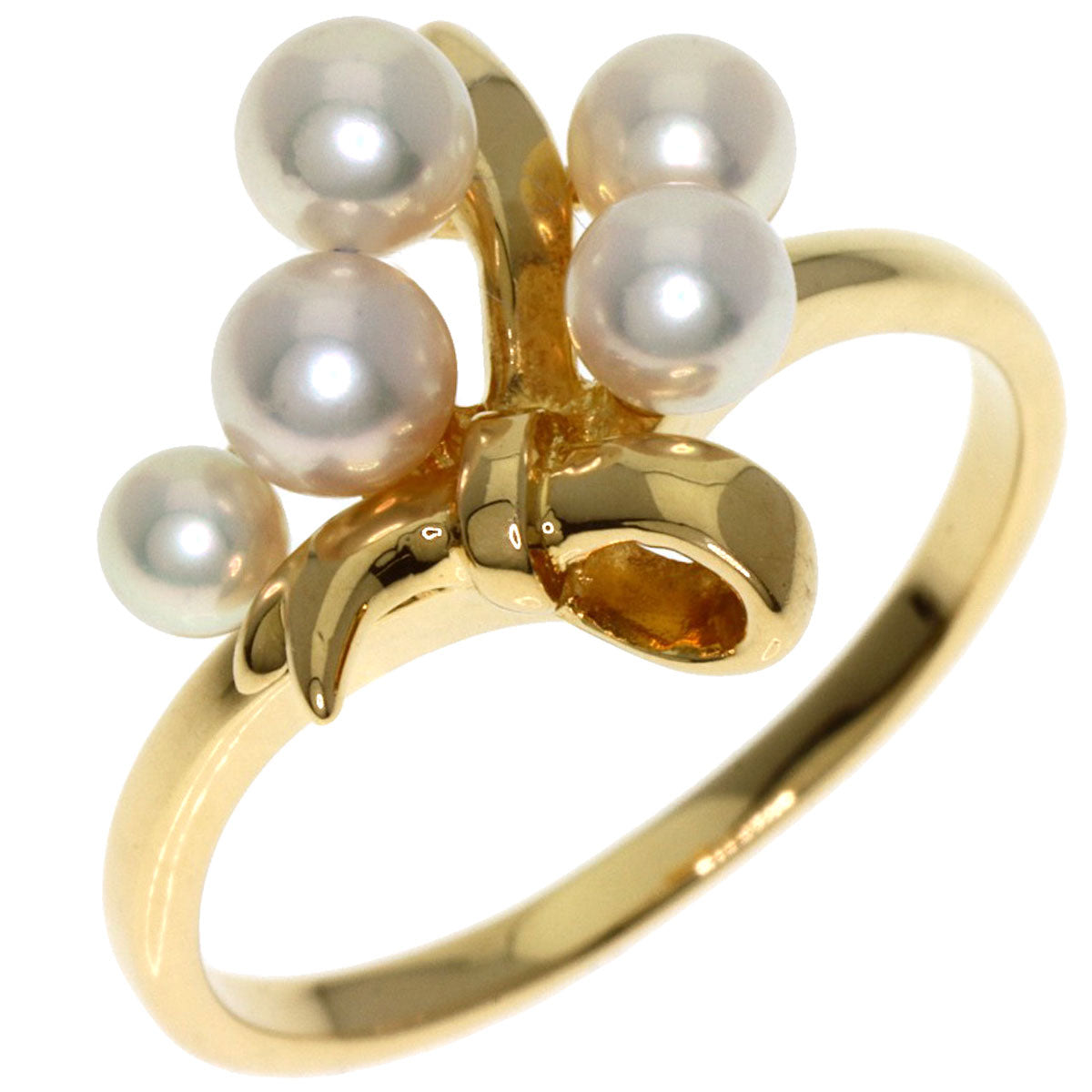 MIKIMOTO Pearl Pearl Ring K18 Yellow Gold Ladies [Used]