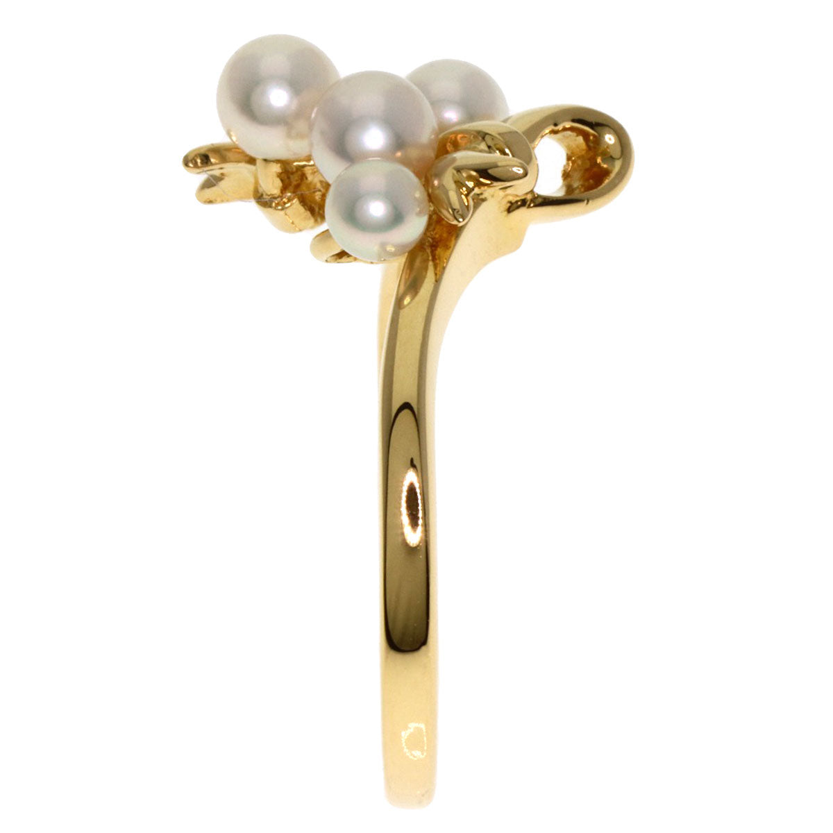 MIKIMOTO Pearl Pearl Ring K18 Yellow Gold Ladies [Used]