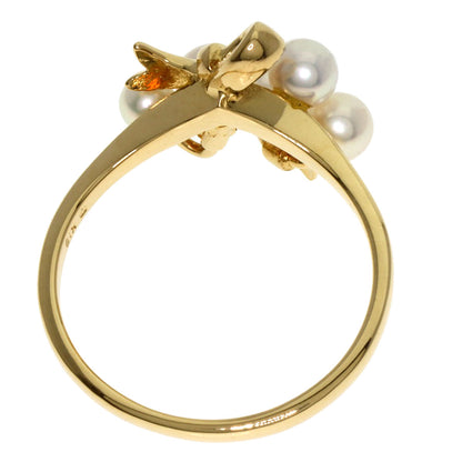 MIKIMOTO Pearl Pearl Ring K18 Yellow Gold Ladies [Used]