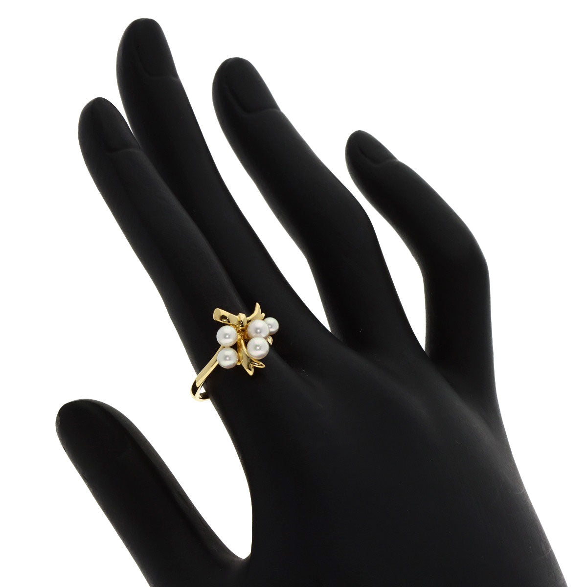 MIKIMOTO Pearl Pearl Ring K18 Yellow Gold Ladies [Used]