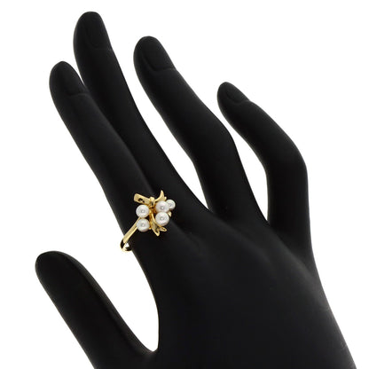 MIKIMOTO Pearl Pearl Ring K18 Yellow Gold Ladies [Used]