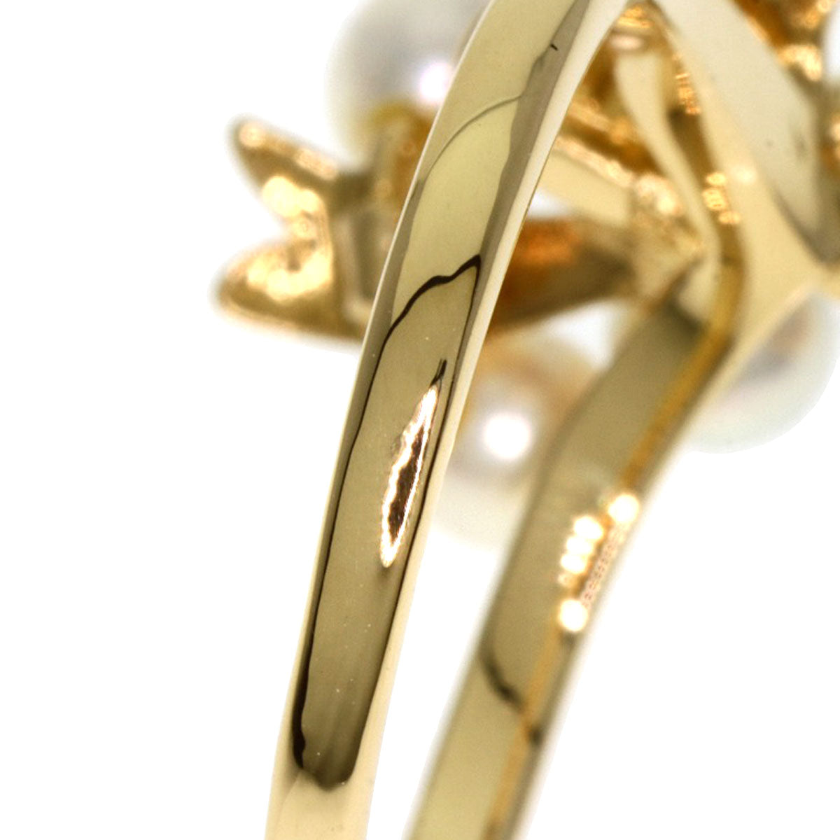 MIKIMOTO Pearl Pearl Ring K18 Yellow Gold Ladies [Used]