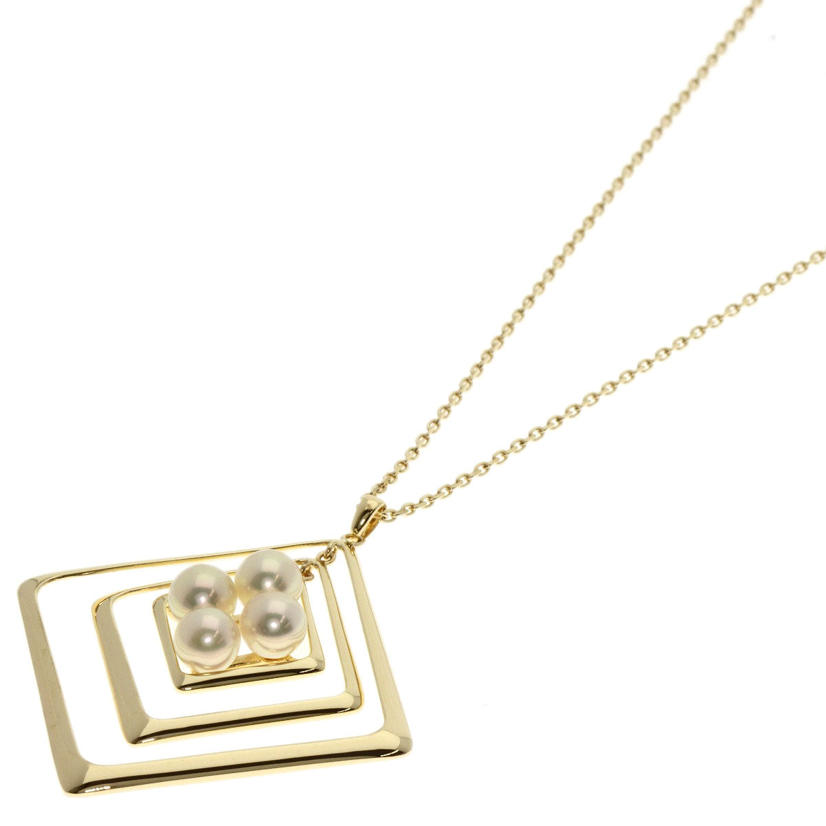 MIKIMOTO Pearl Pearl Necklace K14 Yellow Gold Ladies [Used]