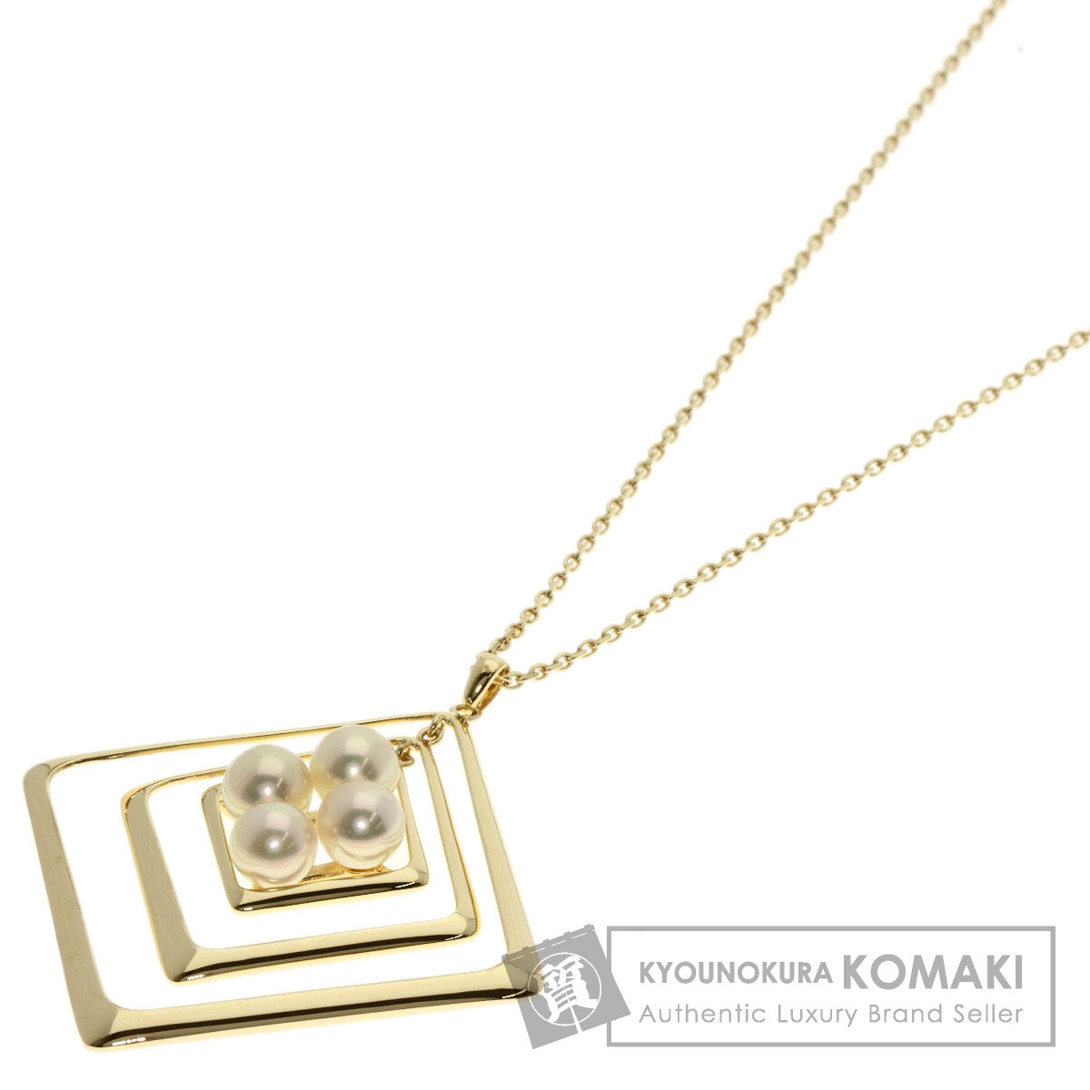 MIKIMOTO Pearl Pearl Necklace K14 Yellow Gold Ladies [Used]