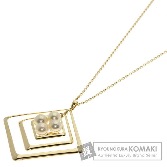 MIKIMOTO Pearl Pearl Necklace K14 Yellow Gold Ladies [Used]