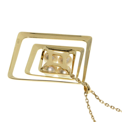 MIKIMOTO Pearl Pearl Necklace K14 Yellow Gold Ladies [Used]