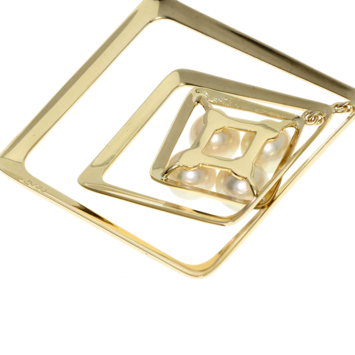 MIKIMOTO Pearl Pearl Necklace K14 Yellow Gold Ladies [Used]