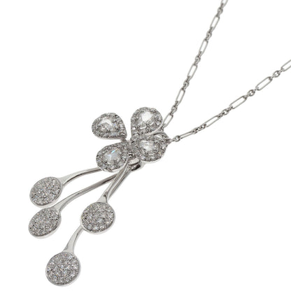 Diamond Necklace K18 White Gold 5.7g　Ladies