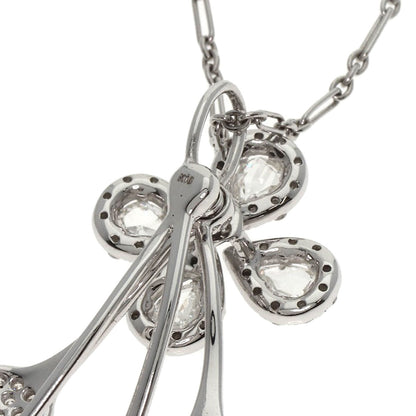 Diamond Necklace K18 White Gold 5.7g　Ladies